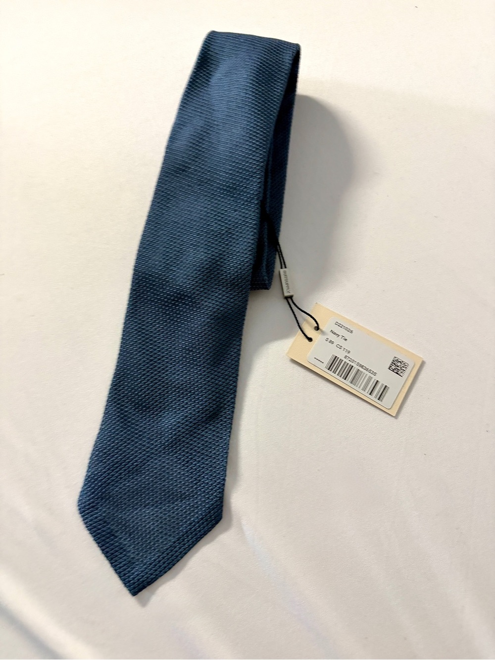 Suitsupply Men’s Navy pure Silk textured Tie 8CM width